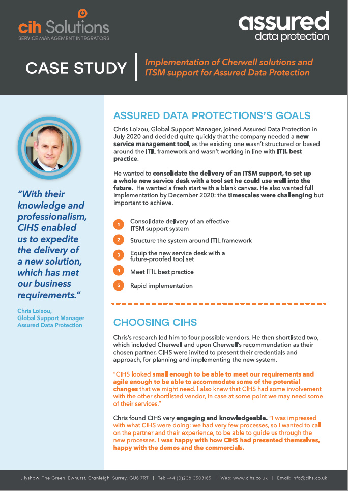Read more about the article Assured Data Protection Case Study