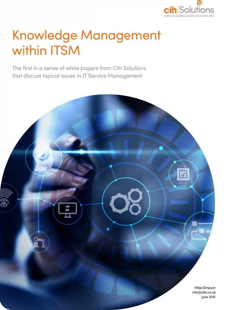 Read more about the article Whitepaper: Knowledge Management for ITSM
