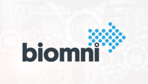 Biomni logo against a light background